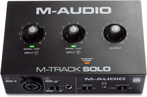 Imagen 5 de 10 de Interfaz De Audio M-audio M-track Solo Pc Usb Para Grabación