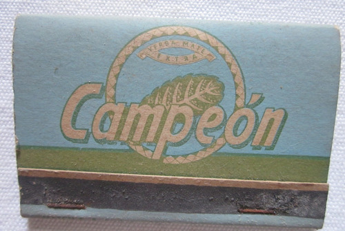 Antigua Caja De Fosforos Yerba Campeon Uruguay