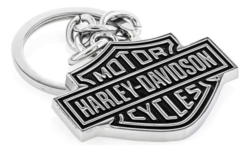 Harley Davidson Barra De Negro Hdkd Llavero Escudo
