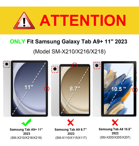 Keyboard Case Fintie For Samsung Galaxy Tab A9+ 11'' 2023
