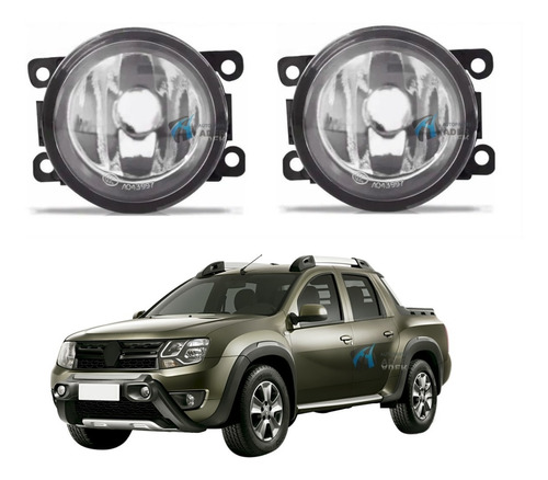 Juego Faro Auxiliar Renault Duster Oroch 2016 2017 2018