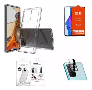 Case Para Xiaomi Poco M4 Pro 5g + Mica De Pantalla Y Cámara