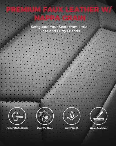 Freesoo Fundas De Cuero Para Asiento De Automóvil, Juego Com