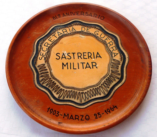 Monijor62 Militaria Antiguo Plato Sastreria Militar 1964