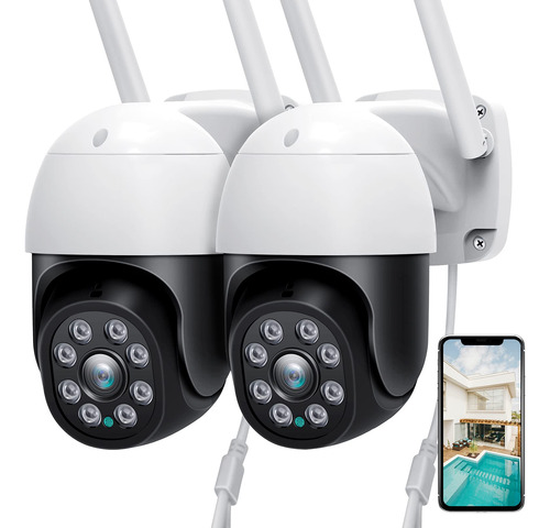 Camara Seguridad Para Exterior Vision 360° Ptz 2.4g Wifi