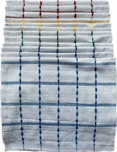 comprar 12 Paños De Cocina Toallas Grueso Extra Absorbente Docena 