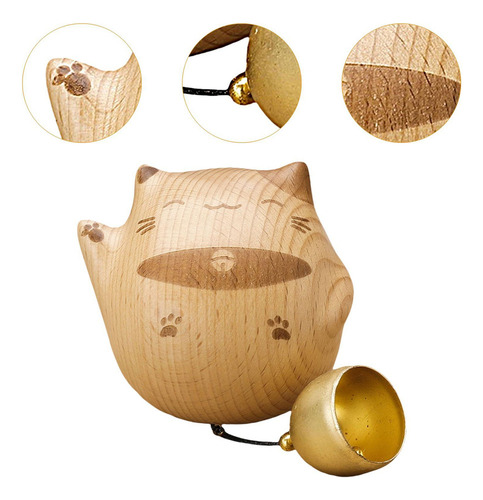 Timbre Decorativo De Madera Para , Timbre Colgante Con