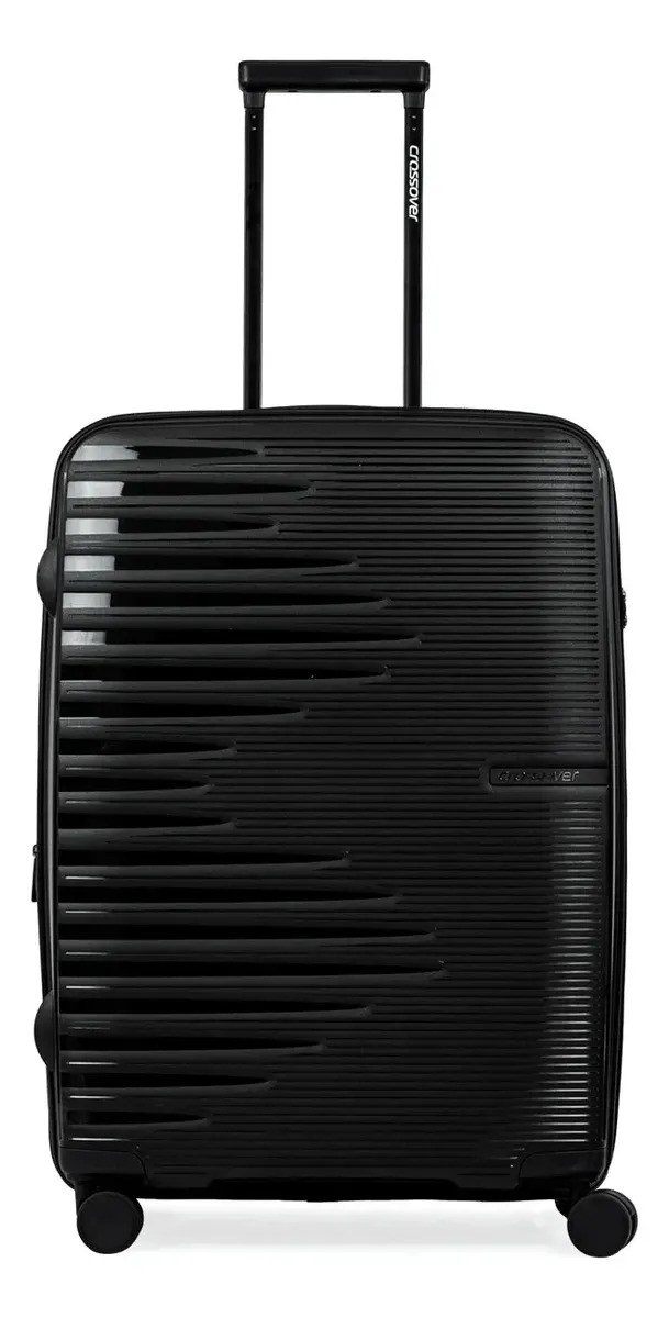 Valija Crossover Polipropileno Capri Mediana Color Negro Liso