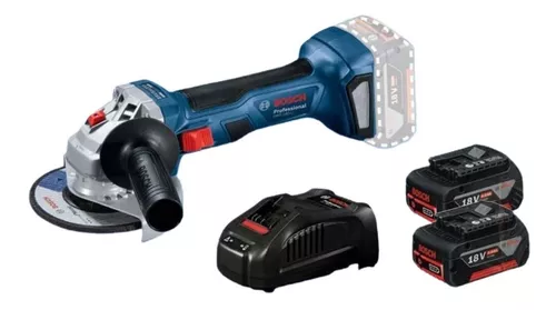 Amoladora Angular 18v Bosch Brushless Gws 18-li Completa