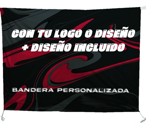 Bandera Publicitaria 1x1.5m Promocional Negocio Marca