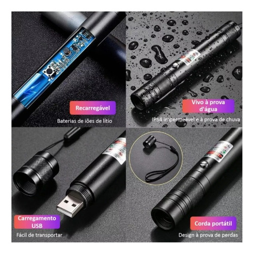 Puntero Laser Astronómic 5000mw Caleidoscopio Recargable Usb