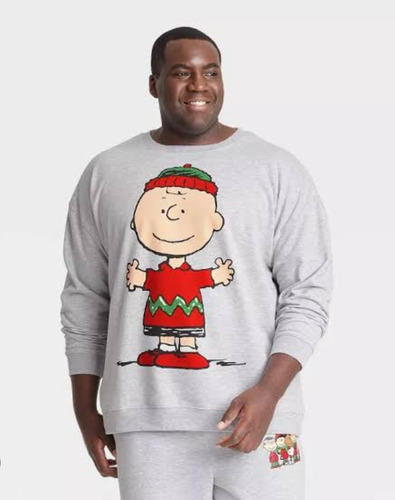 Suéter Navideño Peanuts Charlie Brown Caballero Talla 2xl