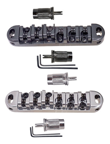 Roller Saddle Bridge Tailpiece Para Piezas De Guitarra