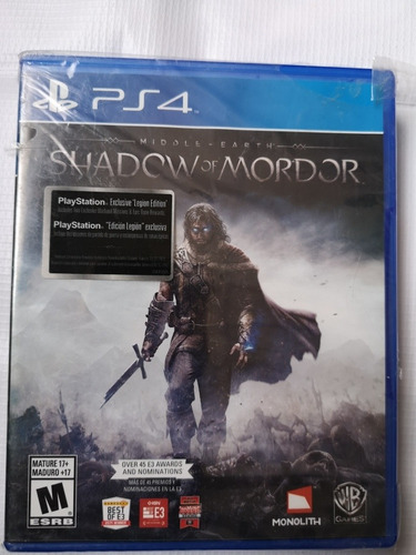 Shadow Of Mordor Video Juego Ps4 Original Cerrado 