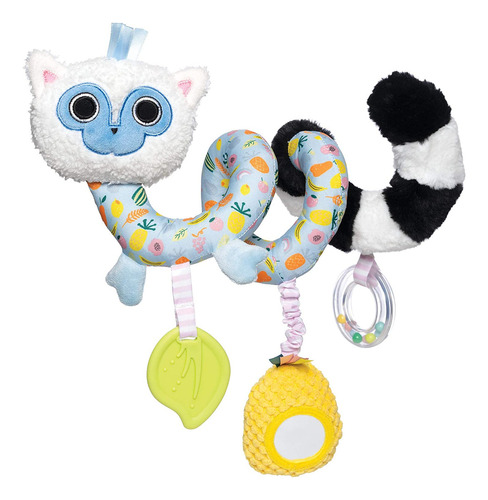 Manhattan Toy Lemur Baby Travel Spiral Con Espejo Seguro Par