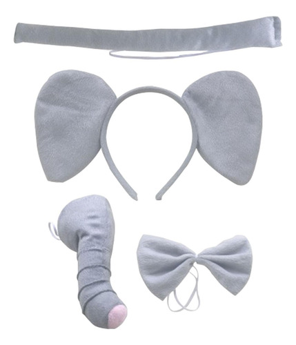 Diadema Con Orejas De, Falda Con Cola Y Pajarita Para La