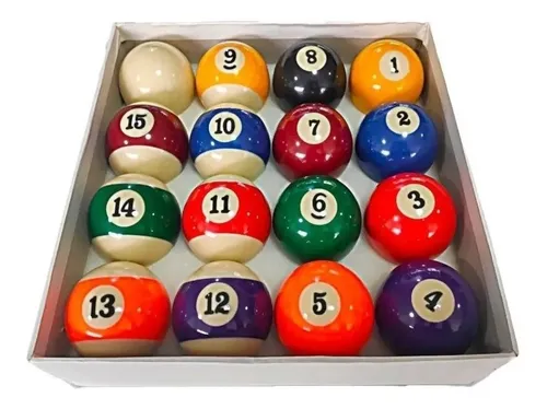 Set Juego Bolas De Billar Pool Buchacara X16 Unidades