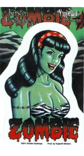 Accesorio Para Vehiculo Kirsten Easthope Zombie Pinup Girl