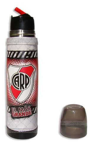 Imagen 2 de 9 de Termo Lumilagro Acero River 1lt Forrado Cuero (n) - Fdn