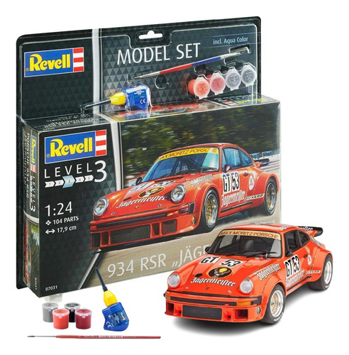 Porsche 934 Rsr Jagermeister - 1/24 - Model Set Revell 67031