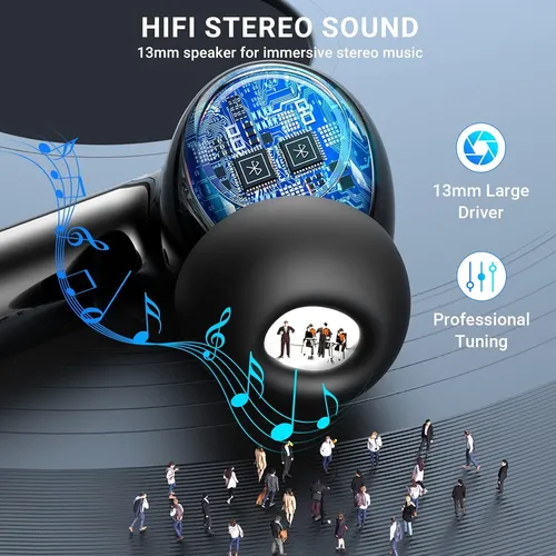 Auriculares Inalámbricos Bluetooth Ipx6 Cancelación De Ruido