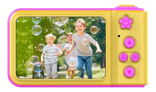 Gadnic CK33 compacta color amarillo y rosa