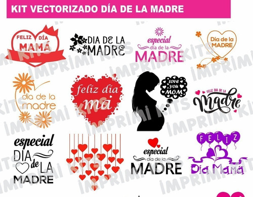 Pack Imagenes Png Dia De La Madre Sublimacion Sublimar (Usado)