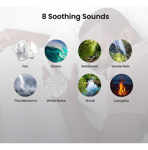 Recharged Alarm Clock & Sound Machine | Temperature Sensor,