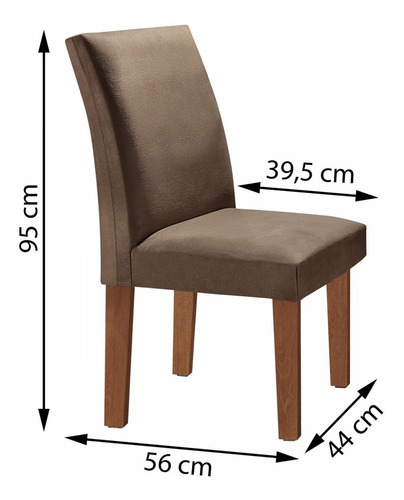 Mesa de comedor Mdf, 4 sillas, España, color café, color marrón, diseño de tela lisa