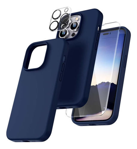 Funda Tocol Para iPhone 14 Pro C/cubre Cam Pant Blue