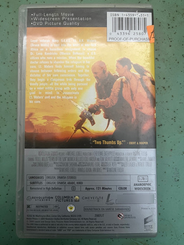 Tears Of The Sun - Umd Video Para Psp