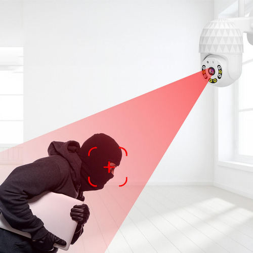 Câmera Ip Wifi 2mp 1920x720 Hd Ip66 Câmeras Dome Branco