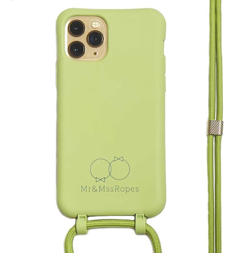 . Funda Mrsropes Para iPhone 12 Y 12 Pro Verde Colgante 