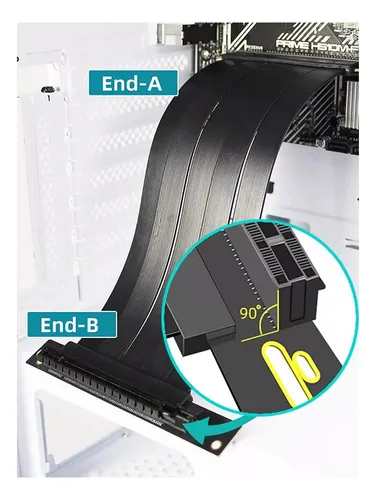 Extension Pci Express 16x 4.0 Macho A 16x Hembra 20 Cms 90 G