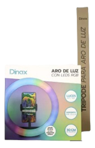 Combo Tripode Aro Luz 30cm Dx-1luzaro12