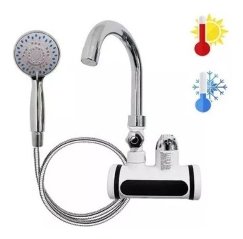Imagen 4 de 6 de Llave Electrica Agua Caliente + Rociador / Envío Gratis!