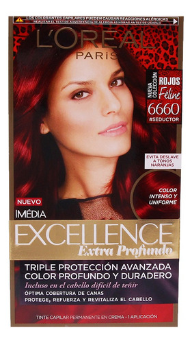 2 Pzs Loreal Tinte Permanente Dama Imedia Excellence 6660 Ro