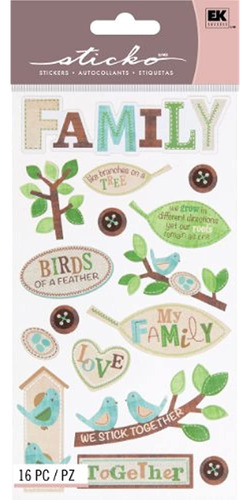 Ek Success Brands Decorative Sticko Stickers The Family Tree