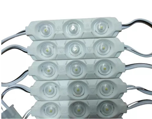 10pz Módulos De 3 Led P/ Exterior Con Lupa 110v Directo