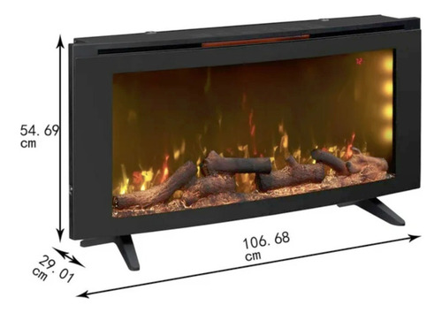Calefactor Electrico Tipo Pantalla Con Efecto Flamas 2d 42