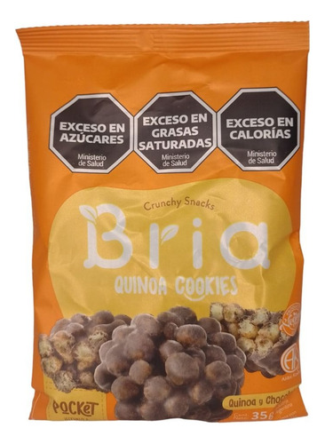 Pocket Snack De Quinoa Y Chocolate Bria - Kosher - Pack X8 U