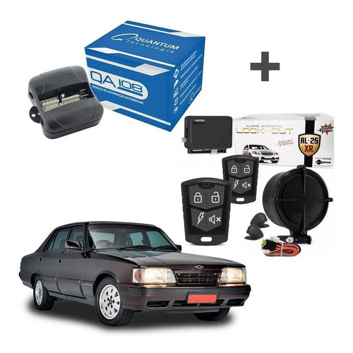 Kit Alarme Com Módulo De Vidro Opala 4 Portas