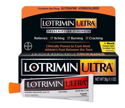 Lotrimin Ultra, antimicótico, trata la micosis, pie de atleta, 30 g, imbélice