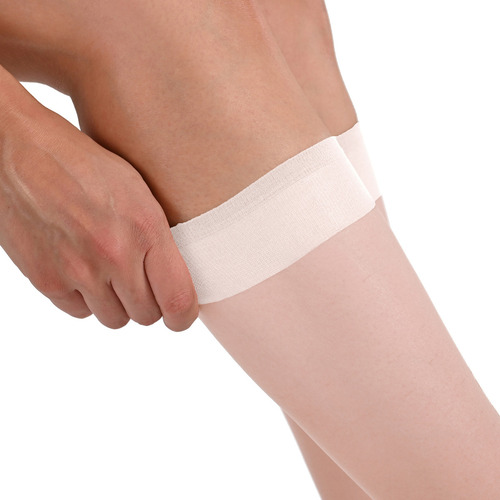 3 Pack Tobimedias Mujer, Calcetines Transparentes Barato Blanco Lisa Unitalla