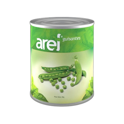 Caja 24 Latas Guisantes Arel 400gr 0690 Ml.