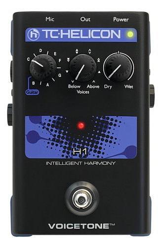 Pedal de efecto TC Helicon Voicetone H1 negro