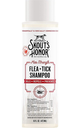 Skouts Honor Shampoo Anti Pulgas Y Garrapatas