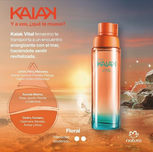 Kaiak Vital Natura Eau De Toilette 100 Ml Dama