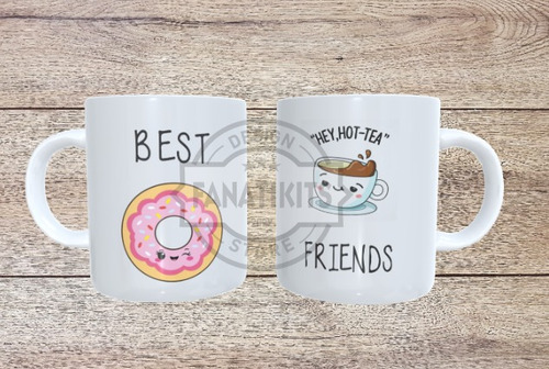 Día Del Amigo Pack 10 Plantillas Sublimar Tazas Kawaii Png