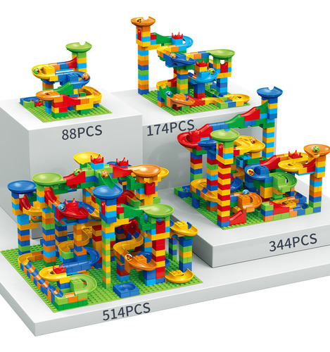 Bloques De Construcción 066 Track, 514 Piezas, 1,1 Kg, Mármo
